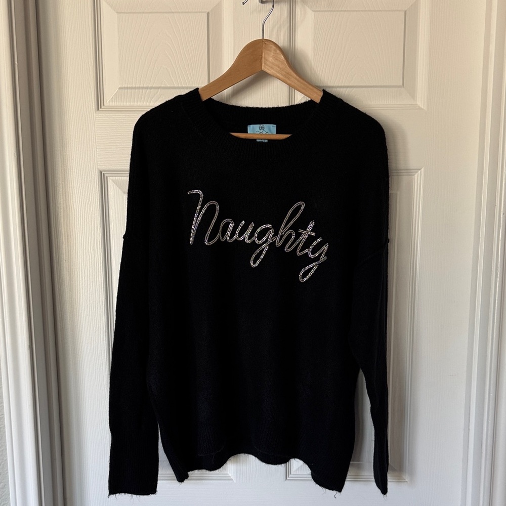 CeCe Black Crew Neck Sweater, super soft.